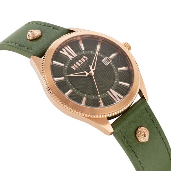 Men's Versace 44mm Green Dial Watch New - Picture 3 of 3